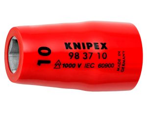 Knipex - Nasadka sześciokątna do śrub z łbem sześciokątnym, Z gniazdem czworokątnym 3/8
