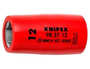 Knipex - Nasadka sześciokątna do śrub z łbem sześciokątnym, Z gniazdem czworokątnym 3/8