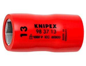 Knipex - Nasadka sześciokątna do śrub z łbem sześciokątnym, Z gniazdem czworokątnym 3/8