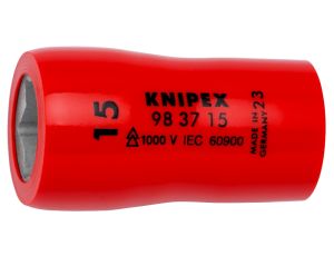Knipex - Nasadka sześciokątna do śrub z łbem sześciokątnym, Z gniazdem czworokątnym 3/8