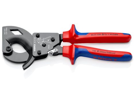 Knipex - Nożyce do kabli, (z mechanizmem zapadkowym)  - 95 31 250