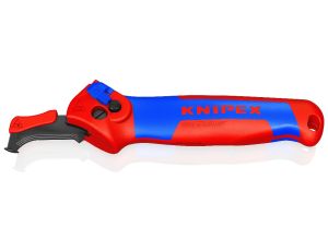 Knipex - Nóż do ściągania izolacji, Ze stopką prowadzącą  - 16 50 145 SB