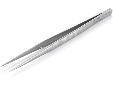 Knipex - Pinceta precyzyjna, Ze szpilką prowadzącą Ostro zakończone - 92 22 35