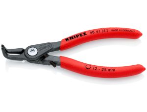 Knipex - Precyzyjne szczypce do pierścieni osadczych, Do montażu pierścieni wewnętrznych w otworach  - 48 41 J11
