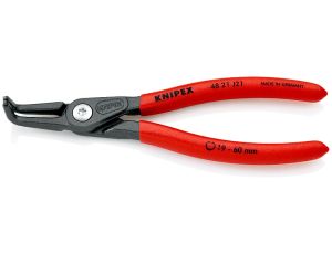Knipex - Precyzyjne szczypce do pierścieni osadczych, Do montażu pierścieni wewnętrznych w otworach  - 48 21 J21