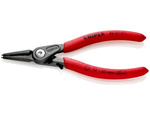 Knipex - Precyzyjne szczypce do pierścieni osadczych, Do montażu pierścieni wewnętrznych w otworach Z wkrętem ustalającym zabezpieczającym przed nadmiernym rozwarciem szczypiec - 48 31 J1