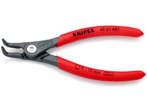 Knipex - Precyzyjne szczypce do pierścieni osadczych, Do montażu pierścieni zewnętrznych na wałach  - 49 21 A01