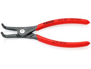 Knipex - Precyzyjne szczypce do pierścieni osadczych, Do montażu pierścieni zewnętrznych na wałach  - 49 21 A21