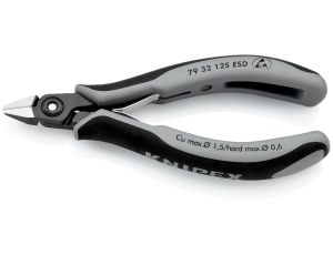 Knipex - Precyzyjne szczypce tnące boczne dla elektroników ESD - 79 32 125 ESD