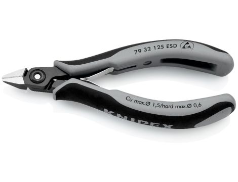 Knipex - Precyzyjne szczypce tnące boczne dla elektroników ESD - 79 32 125 ESD
