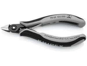Knipex - Precyzyjne szczypce tnące boczne dla elektroników ESD - 79 62 125 ESD