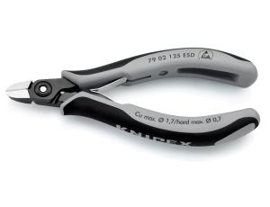 Knipex - Precyzyjne szczypce tnące boczne dla elektroników ESD - 79 02 125 ESD