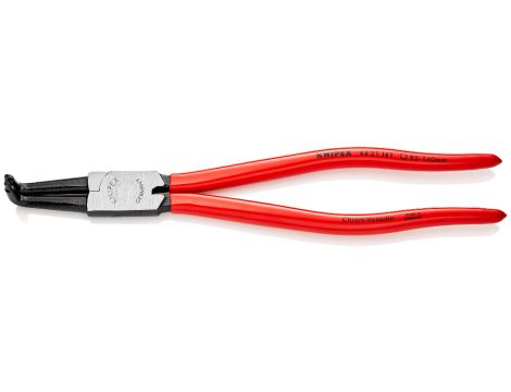 Knipex - Szczypce do pierścieni osadczych sprężynujących, Do montażu pierścieni wewnętrznych w otworach  - 44 21 J41