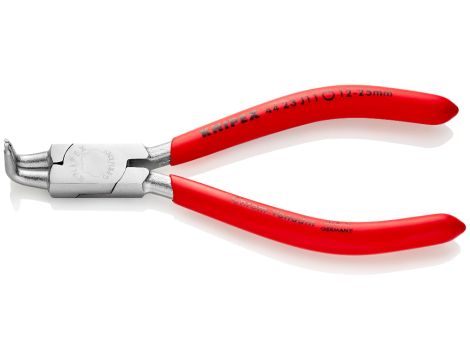 Knipex - Szczypce do pierścieni osadczych sprężynujących, Do montażu pierścieni wewnętrznych w otworach  - 44 23 J11