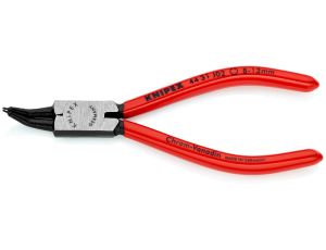 Knipex - Szczypce do pierścieni osadczych sprężynujących, Do montażu pierścieni wewnętrznych w otworach Wygięte pod kątem 45° - 44 31 J02