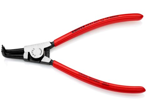 Knipex - Szczypce do pierścieni osadczych sprężynujących, Do montażu pierścieni zewnętrznych na wałach  - 46 21 A21