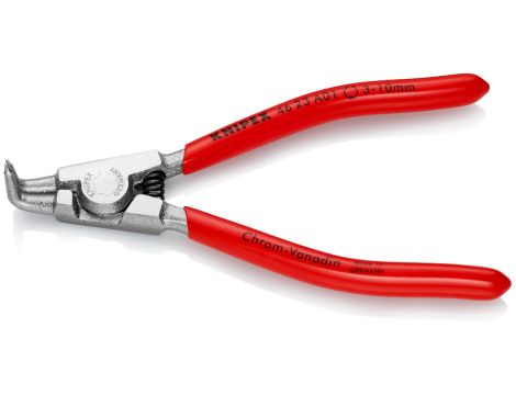 Knipex - Szczypce do pierścieni osadczych sprężynujących, Do montażu pierścieni zewnętrznych na wałach  - 46 23 A01