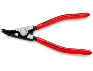 Knipex - Szczypce do pierścieni osadczych sprężynujących, Do montażu pierścieni zewnętrznych na wałach Wygięte pod kątem 45° - 46 31 A12