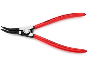 Knipex - Szczypce do pierścieni osadczych sprężynujących, Do montażu pierścieni zewnętrznych na wałach Wygięte pod kątem 45° - 46 31 A32