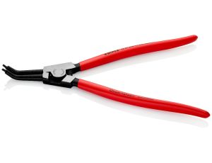 Knipex - Szczypce do pierścieni osadczych sprężynujących, Do montażu pierścieni zewnętrznych na wałach Wygięte pod kątem 45° - 46 31 A42
