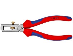 Knipex - Szczypce do ściągania izolacji, Ze sprężyną rozwierającą, uniwersalne  - 11 02 160