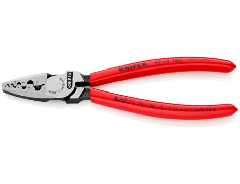 Knipex - Szczypce do zagniatania tulejek kablowych - 97 71 180