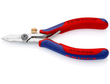 Knipex - Szczypce precyzyjne do cięcia i ściągania izolacji dla elektroników - 11 82 130