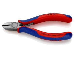 Knipex - Szczypce tnące boczne, Dla elektromechaników  - 76 12 125