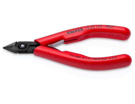 Knipex - Szczypce tnące boczne dla elektroników - 75 22 125