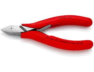 Knipex - Szczypce tnące boczne dla elektroników, Ze złączem wsuwkowym  - 77 41 115
