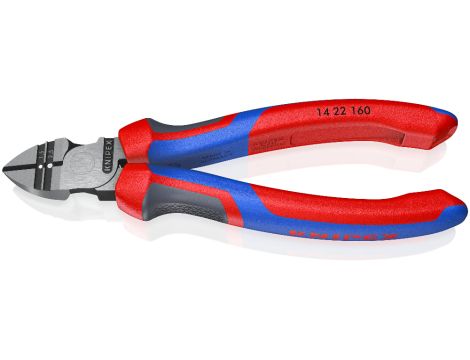 Knipex - Szczypce tnące boczne do ściągania izolacji - 14 22 160