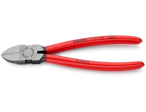 Knipex - Szczypce tnące boczne do tworzywa sztucznego - 72 01 180