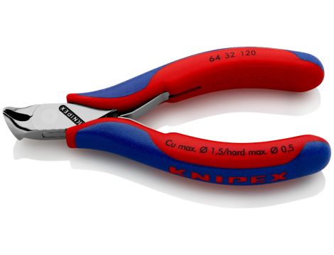 Knipex - Szczypce tnące czołowe dla elektroników - 64 32 120