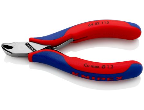 Knipex - Szczypce tnące czołowe dla elektroników - 64 52 115