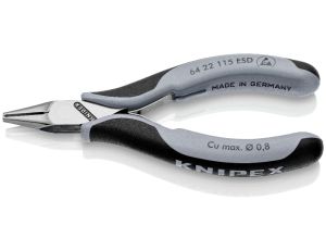 Knipex - Szczypce tnące czołowe dla elektroników ESD - 64 22 115 ESD