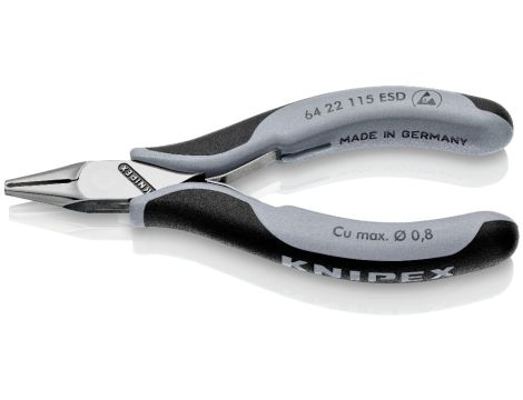 Knipex - Szczypce tnące czołowe dla elektroników ESD - 64 22 115 ESD