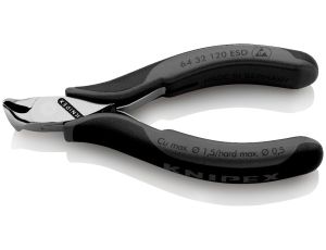 Knipex - Szczypce tnące czołowe dla elektroników ESD - 64 32 120 ESD
