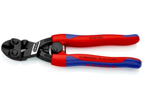 Knipex - Szczypce tnące o zwiększonym przełożeniu do płaskiego cięcia, Do metali miękkich i tworzyw sztucznych  - 72 62 200