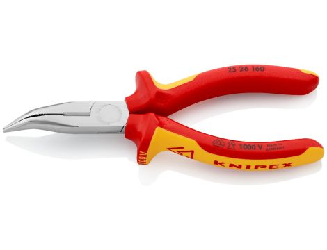 Knipex - Szczypce tnące półokrągłe, (szczypce radiowe)  - 25 26 160