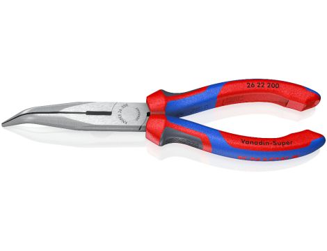 Knipex - Szczypce tnące półokrągłe, (wydłużone typu "bociani dziób")  - 26 22 200