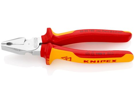 Knipex - Szczypce uniwersalne o zwiększonym przełożeniu - 02 06 180