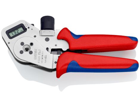 Knipex - Szczypce z matrycą czterotrzpieniową do zagniatania styków wtykowych okrągłych - 97 52 63 DG