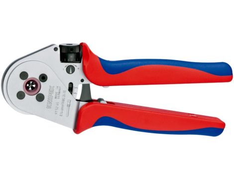 Knipex - Szczypce z matrycą czterotrzpieniową do zagniatania styków wtykowych okrągłych - 97 52 65 A