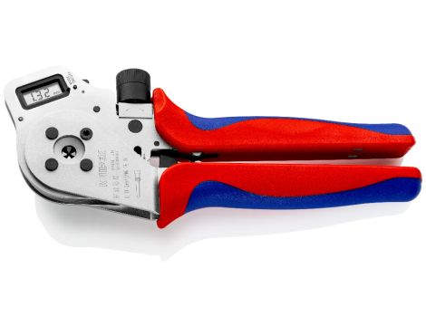 Knipex - Szczypce z matrycą czterotrzpieniową do zagniatania styków wtykowych okrągłych - 97 52 65 DG