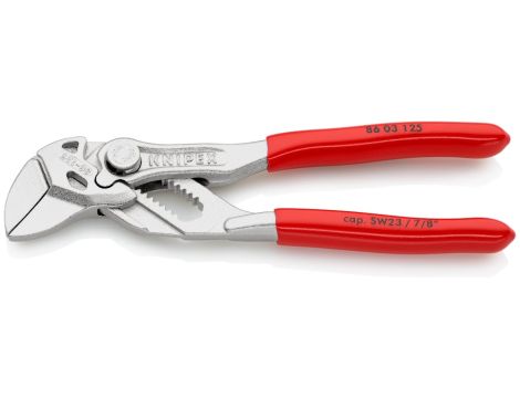 Knipex - Szczypce-klucz nastawne mini, Szczypce i klucz w jednym narzędziu  - 86 03 125