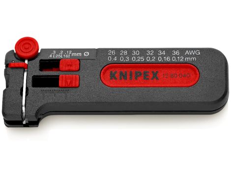 Knipex - Ściągacz izolacji w wersji miniaturowej - 12 80 040 SB