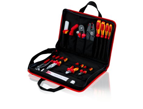 Knipex - Teczka narzędziowa 'Kompakt', Elektryka 14-częściowy - 00 21 11