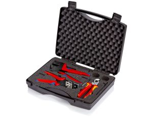 Knipex - Walizka na narzędzia do zastosowań w instalacjach fotowoltaicznych, 1 x 12 12 11, 1 x 95 16 165, 1 x 97 43 200  - 97 91 01