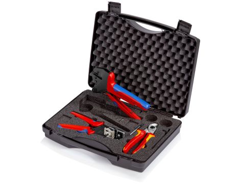 Knipex - Walizka na narzędzia do zastosowań w instalacjach fotowoltaicznych, 1 x 12 12 11, 1 x 95 16 165, 1 x 97 43 200  - 97 91 03