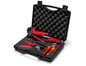 Knipex - Walizka na narzędzia do zastosowań w instalacjach fotowoltaicznych, Do złączy fotowoltaicznych MC4® (Multi-Contact) 7-częściowa - 97 91 04 V01